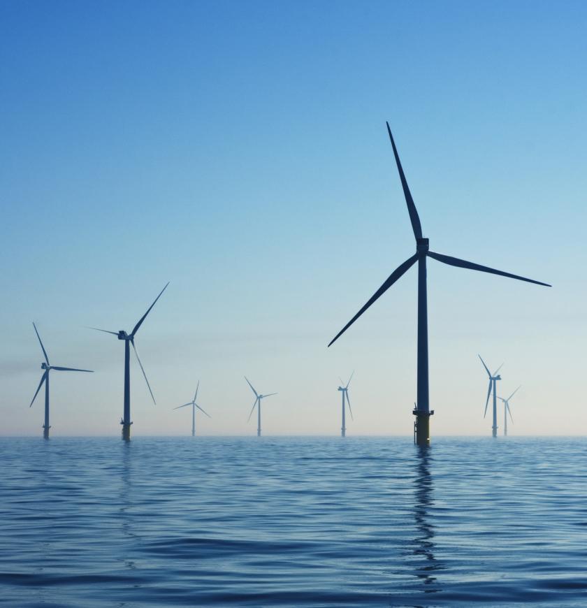 Windturbines produceren hernieuwbare energie